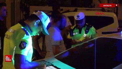 Antalya’da denetimden kaçan alkollü sürücü evinde yakalandı