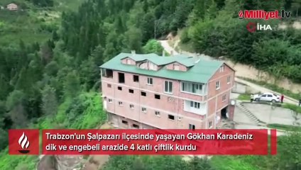 İneklerini 4 katlı apartmanda bakıyor