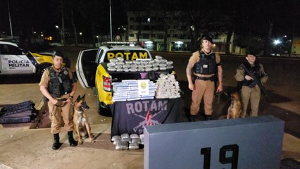 ­­­Rotam apreende maconha com 4 passageiros na rodoviária de Cascavel