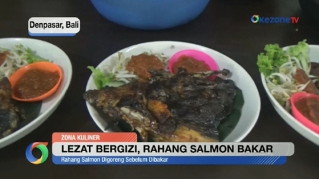 Lezatnya Kuliner Rahang Salmon Bakar Dipadukan dengan Bumbu Khas Bali