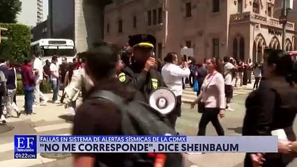 A Sheinbaum tampoco le llegó el mensaje de alerta sísmica