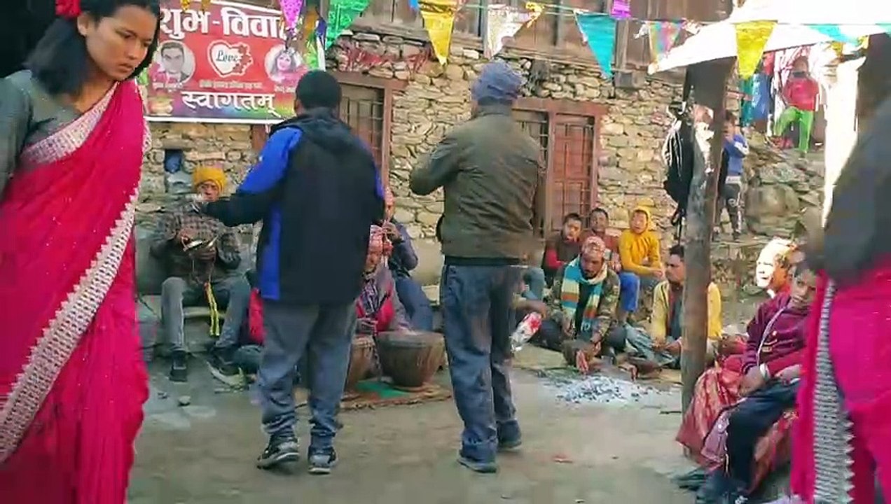 Dance in Traditional Cultural Nepalese Music Called 'Panchebaja' | Marriage in Nepal |