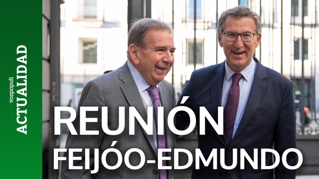 Feijóo se reune con Edmundo González en el Congreso