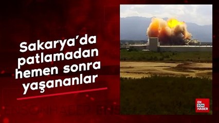 Sakarya'da makarna fabrikasında yaşanan patlamadan hemen sonra yaşananlar