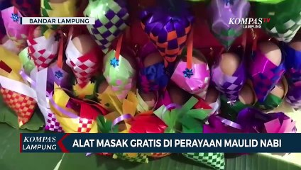 Unik! Kembang Telur dan Alat Masak Warnai Peringatan Maulid Nabi