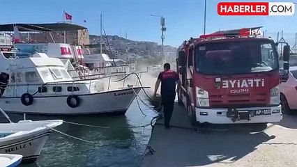 Sinop'ta Tekne Yangını Paniğe Neden Oldu
