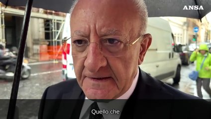Fondi coesione, De Luca: "Con la firma si conclude una vicenda complicata"
