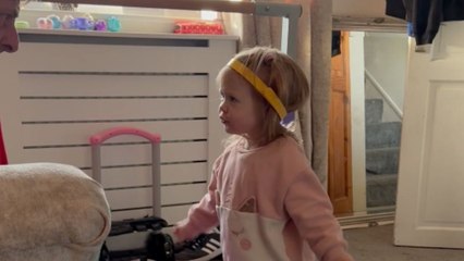 Little girl makes it crystal clear that she doesn't want Grandpa in the game