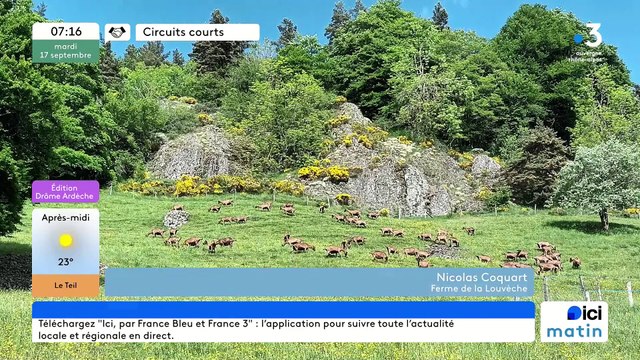 Au Lac d'Issarlès, la Ferme de Lalouvèche , ses fromages de chèvres Bio, charcuteries et viandes de porc