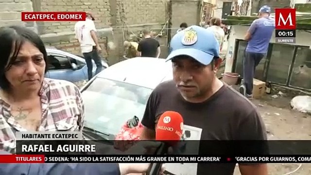 Fuertes lluvias obligan a suspender actividades en Ecatepec