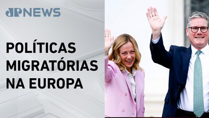 Starmer visita Itália para conversa com Meloni