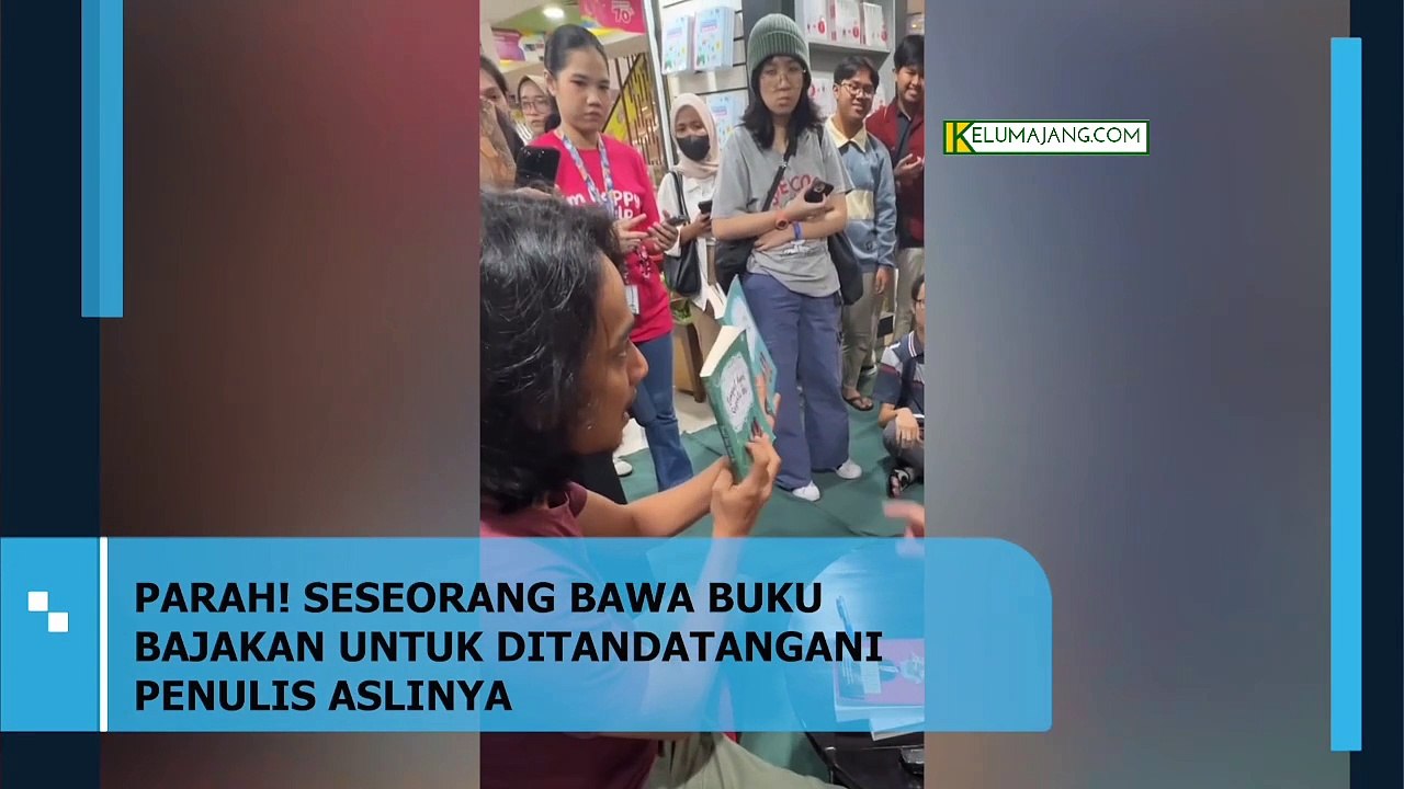 VIRAL ! Seseorang Bawa Buku Bajakan Minta Tandatangan Ke Penulisnya