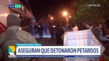 12 pasajeros fueron arrestados tras ser bajados de un bus por causar incidentes durante un viaje de Santa Cruz a La Paz