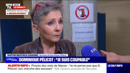 Maître Béatrice Zavarro (avocate de Dominique Pelicot): "C'est un homme qui n'a jamais cessé d'avoir un sentiment amoureux à l'égard de son épouse"