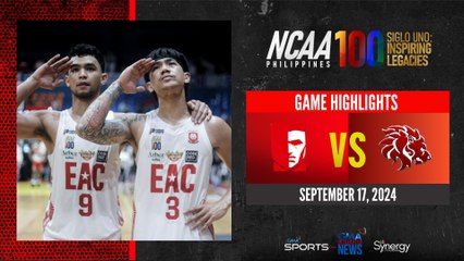 EAC vs San Beda (Men's Basketball Round 1 Highlights) | NCAA Season 100