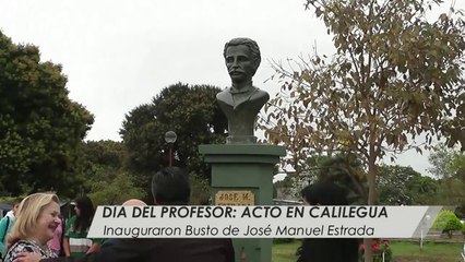 Acto del día del profesor e inauguración de busto de José Manuel Estrada