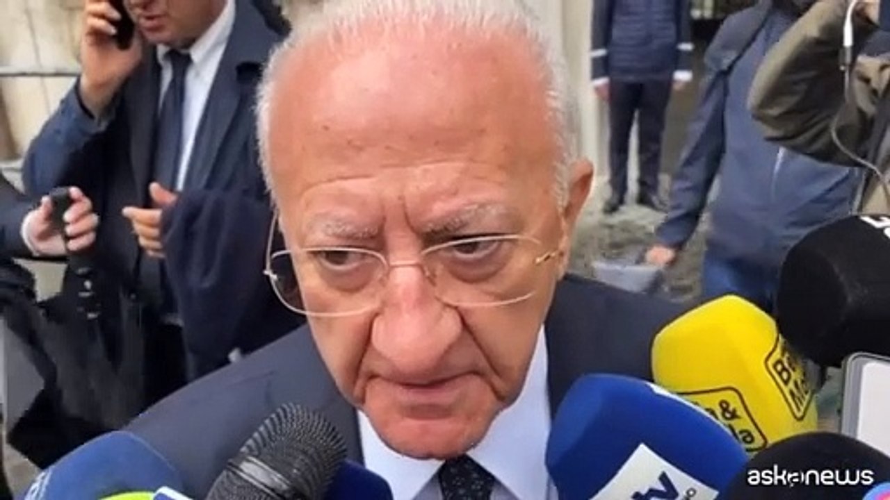De Luca: con Accordo coesione sbloccati 6,2 miliardi per la Campania