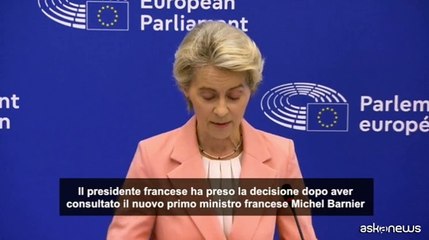 Ue, Von der Leyen: conosco bene S?journ?, sar? un ottimo commissario