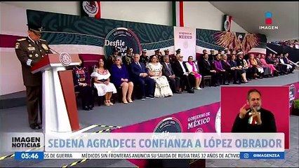 Luis Cresencio Sandoval expresó su gratitud al presidente López Obrador