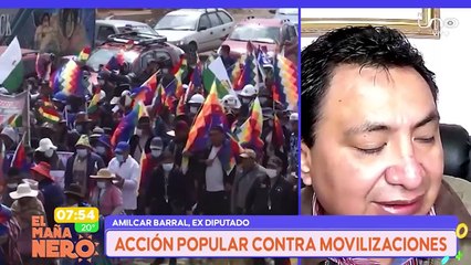 scz Amilcar Barral presentó acción popular contra movilizaciones y sus líderes