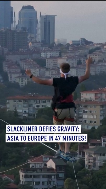 Slackliner Defies Gravity: Asia to Europe in 47 Minutes!