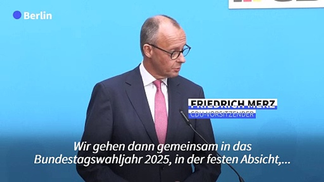 Merz will 'Führungsverantwortung für unser Land' übernehmen