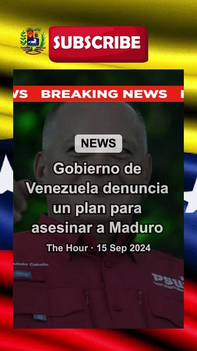 Diosdado Cabello Acusa: Conspiración Internacional para Asesinar a Maduro"