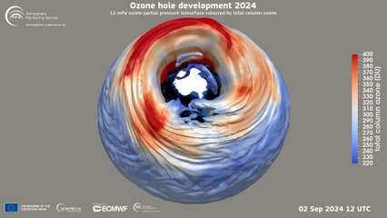 El agujero de ozono en la Antártida se abre más tarde de lo previsto