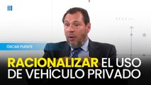 Puente considera que es necesario racionalizar el uso de vehículos privados