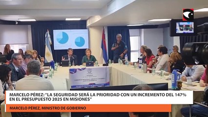 Marcelo Pérez: “La seguridad será la prioridad con un incremento del 147% en el presupuesto 2025 en Misiones”