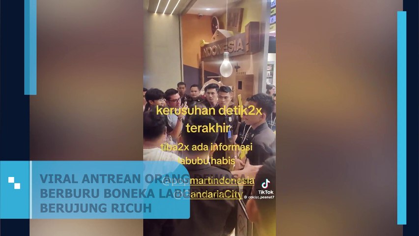 Viral Antrean Orang Dewasa Berburu Boneka Labubu Sampai Berujung Ricuh