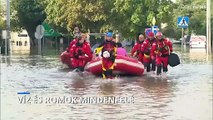 Alig látszanak ki az árvízből a városok a lengyel-cseh határ környékén