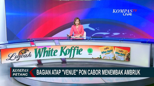 Detik-Detik Bagian Atap Venue PON Ke-21 Aceh Sumut Cabor Menembak Ambruk