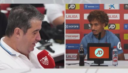 Surrealismo en Sevilla: la cara de Badé con la pregunta y el jefe de prensa no lo dudó; “Siguiente pregunta...”