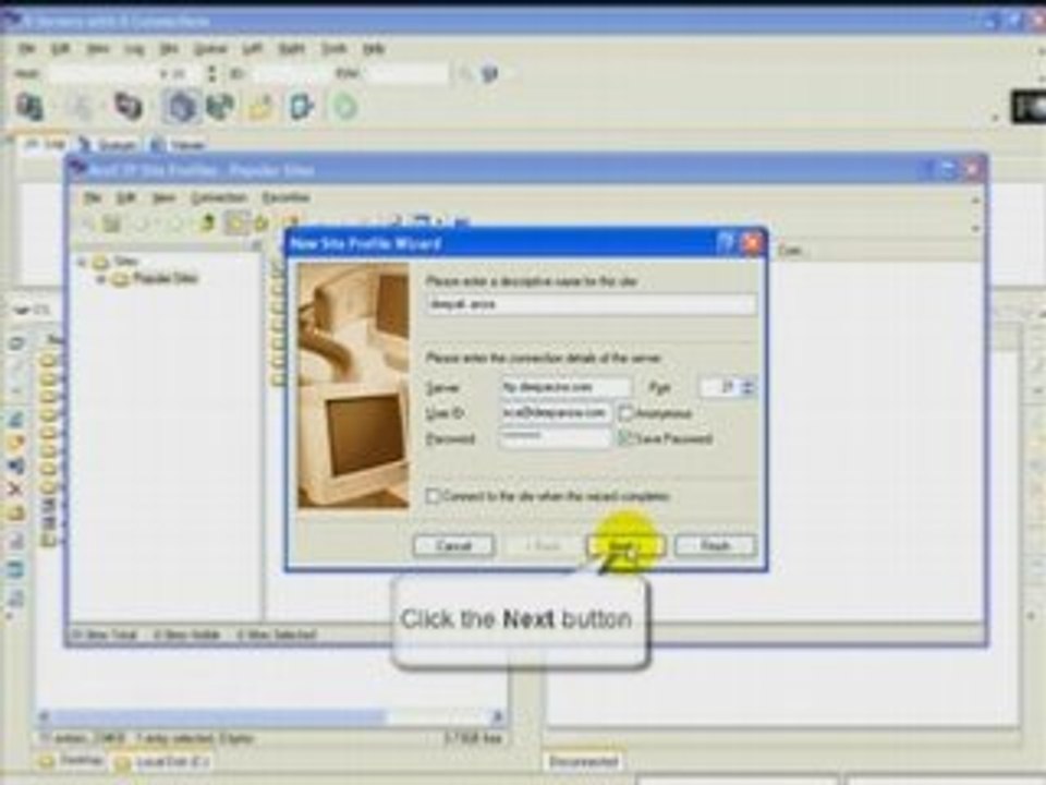 Setting Up Connection On Ace FTP
