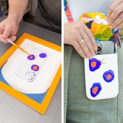 DIY phone case made from recycled materials 