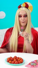 DEVIL tried to prank him with a FAKE lollipop!  Cool idea #prank