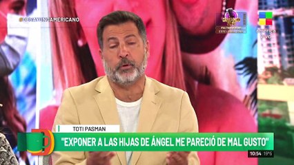 Tras la polémica por la serie de Di María habla TOTI PASMAN y le responde a la mujer del jugador
