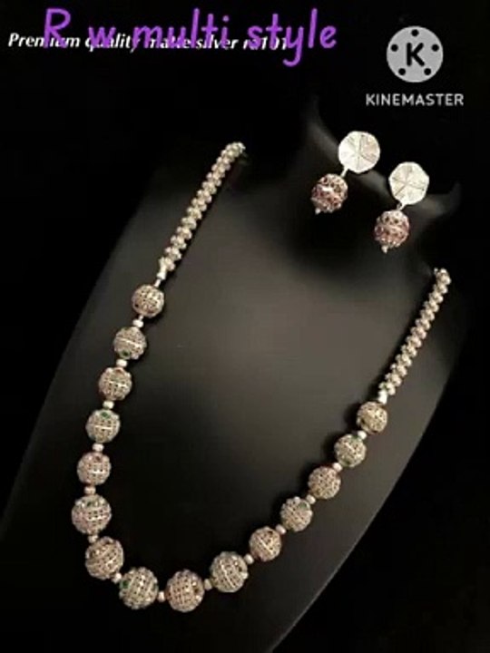 Silver necklace bride necklace design jewellery design