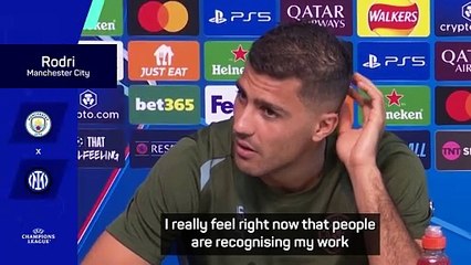 'Football is finally recognising my work' - Rodri on Ballon d'Or nomination