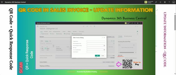 QR Code - Update Information for Posted Sales Invoice in Business Central