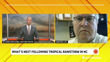 Update on tropical rainstorm in North Carolina
