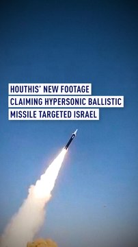 Houthis release video claiming hypersonic ballistic missile launch at Israel