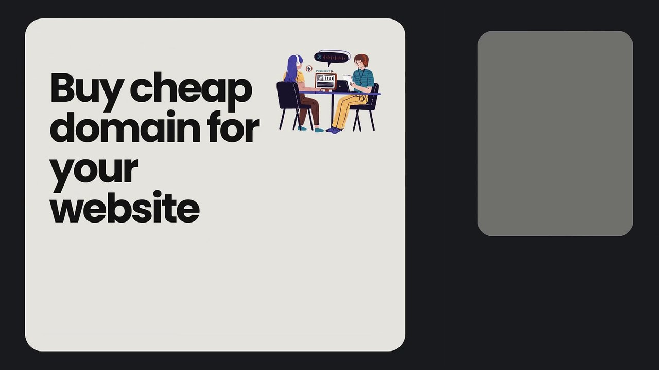 Buy cheap domain for your website