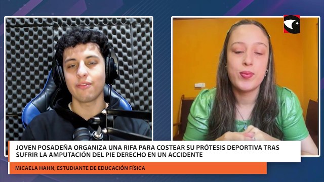 Joven posadeña organiza una rifa para costear su prótesis deportiva tras sufrir la amputación del pie derecho en un accidente