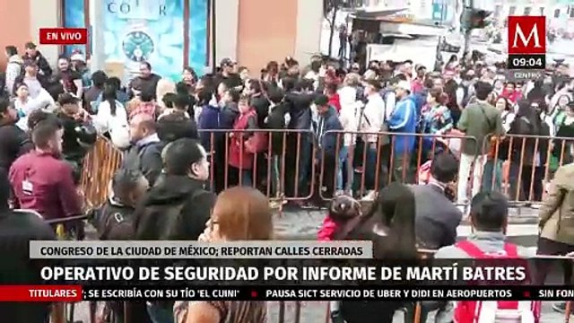 Hay cierres viales en el Centro Histórico por informe de Martí Batres en el Congreso de CdMx
