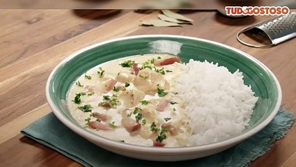 Frango com creme de batata