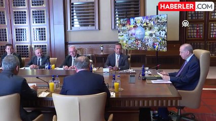 Görüşmeye damga vuran an! Cumhurbaşkanı Erdoğan, bir tek Acun'a farklı tarife uyguladı
