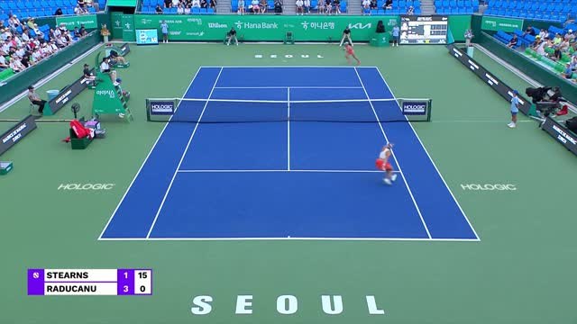 Séoul - Raducanu domine Stearns en deux tie-breaks