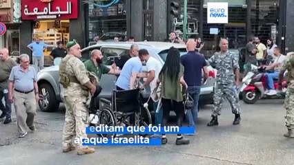 Detonação de "pagers" no Líbano faz pelo menos oito mortos